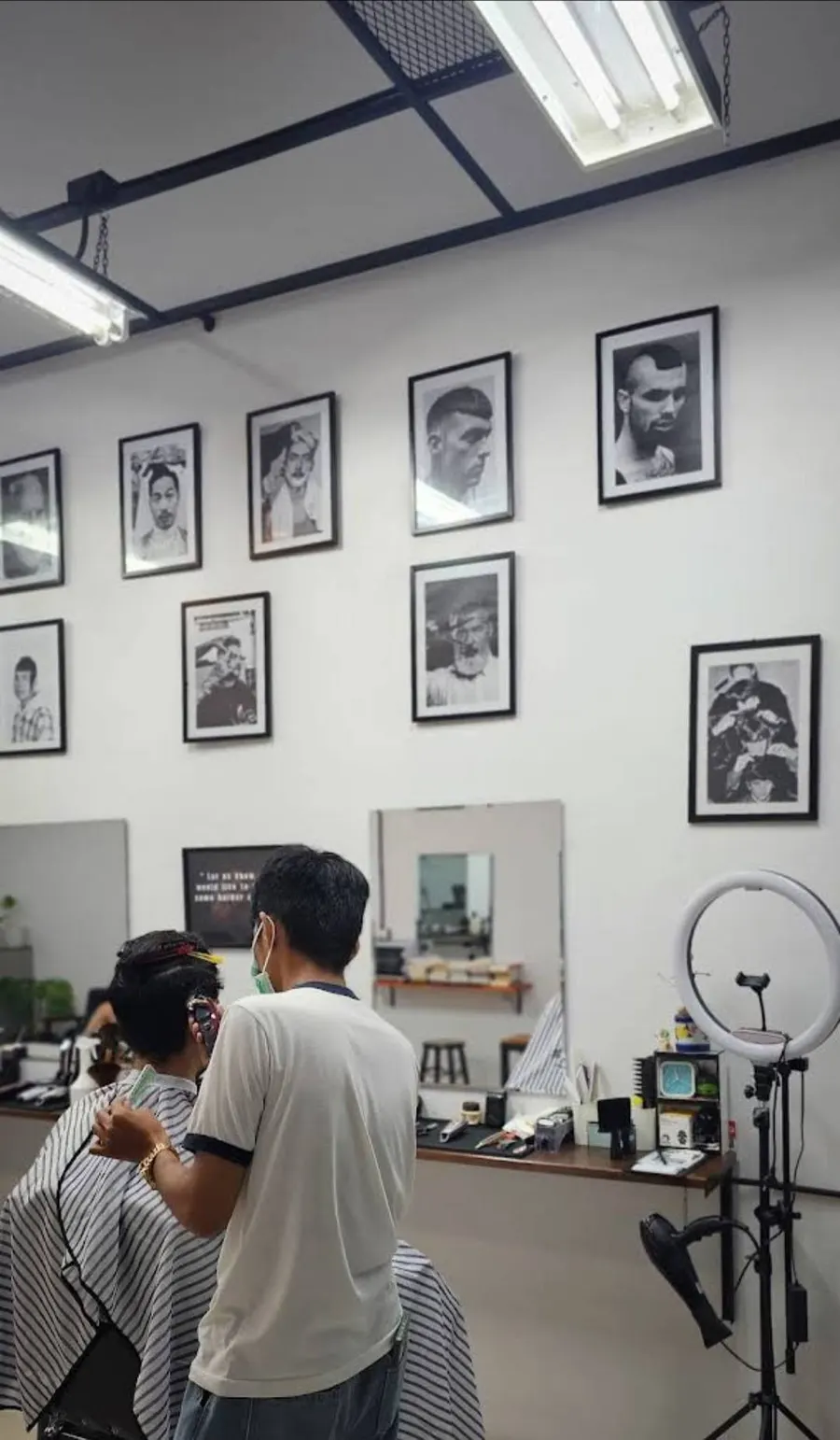 Inside StreetMan Barber Phuket